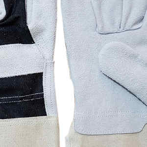 Fabricant professionnel de gants de travail canadiens à bas prix Gants de travail de gréeur de sécurité en cuir de vachette robuste - Product Image 6