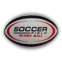 Pelota de rugby personalizada de calidad premium cosida a mano con agarre de larga duración y súper vejiga para uso profesional