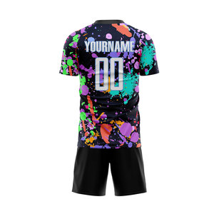 Gran oferta uniforme de fútbol de manga corta para niños uniforme de fútbol impreso por sublimación de alta calidad para hombres - Product Image 3