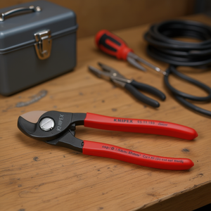 Cisailles à câbles Knipex, cisailles et ciseaux polies avec poignées gainées de plastique - Product Image 3