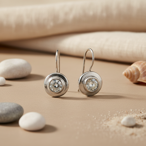 Pendientes de Circonita Cúbica de Moda para Mujer, Plata de Ley 925 con Baño de Oro, para Compromiso, Oro Rosa de 14k y 18k, Material Principal Diamante, Idea de Regalo - Product Image 2