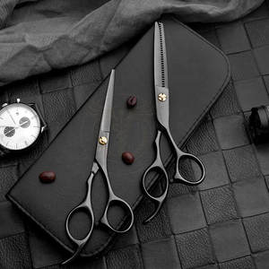 Ensemble de ciseaux de barbier professionnels en acier inoxydable pour salon, ciseaux de coupe et d'effilage de cheveux, kit léger de haute qualité - Product Image 4