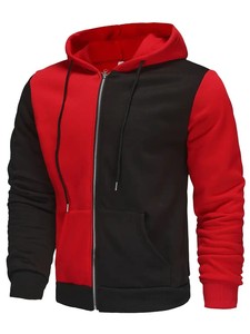 Sweat à capuche zippé personnalisé unisexe en molleton de coton épais, grande taille, respirant, écologique, doublé, vierge - Product Image 2