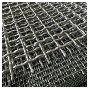 Maille plate en acier au manganèse 65Mn pour crible vibrant horizontal de concasseur de pierres, maille métallique résistante aux chocs - Product Image 1