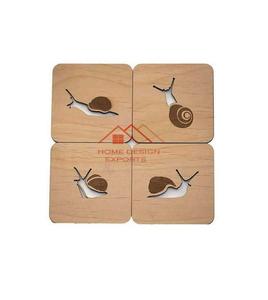 <b>Placemat</b> Cup Mat Pad Coffee Cups Home Decoration Kitchen Accessories <b>Wooden</b> Table Drink Coaster Set Creative - Product Image 1