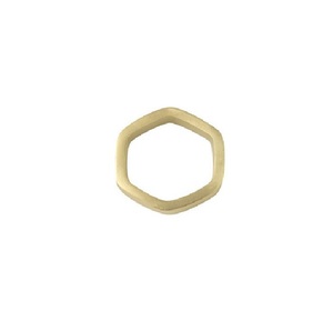 Anneaux de serviette de luxe en métal aluminium couleur or pour décoration de table de mariage porte-serviette - Product Image 1