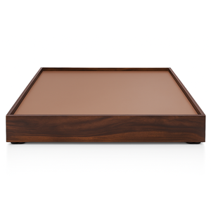 2025 nouveauté finition marron Sesham lit marron en bois massif avec gigogne rangement coulissant Double meubles de chambre à coucher modernes - Product Image 5