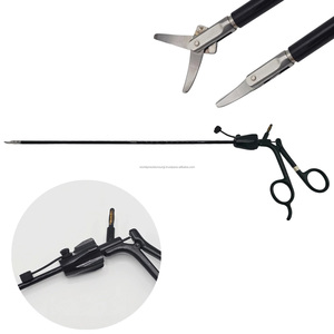 Pinzas Bipolares Laparoscópicas con Mango Giratorio, Instrumento Quirúrgico Manual para Uso Hospitalario y Clínico, Certificado CE Clase I - Product Image 1