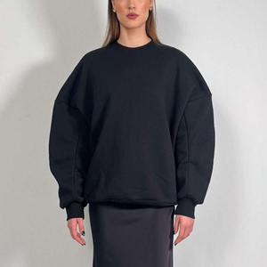 Sudaderas de Invierno Tejidas Extra Grandes para Mujer, Cuello Alto, Sudaderas con Capucha, Tops de Viscosa/Poliéster, ODM - Product Image 1