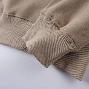 Sweat-shirt d'hiver décontracté uni à manches longues et col rond en coton 100% pour homme, taille plus, avec logo personnalisé - Product Image 5