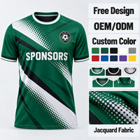 Nouveau modèle en gros, dernière conception, maillot de football tendance, vêtements de sport sublimés, uniforme de football à col en V avec logo