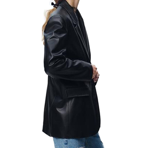 เสื้อโค้ทหนังแท้สำหรับผู้หญิงเสื้อโค้ทหนังแท้สไตล์ทันสมัย - Product Image 2