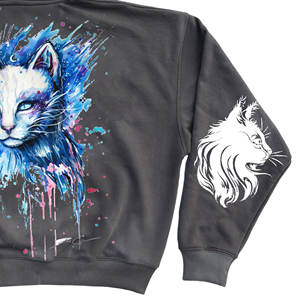 Sweats à capuche pour hommes en tissu mélangé coton, style streetwear vintage, effet délavé - Product Image 5