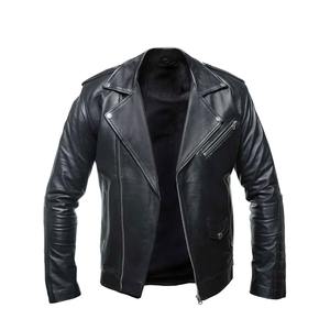 Veste en cuir pour homme de qualité supérieure, design décontracté, vêtements d'extérieur en cuir véritable, fabricant sur mesure - Product Image 1