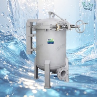 Boîtier de filtre à sac à ouverture rapide en acier inoxydable, type pince, à grand débit, pour le traitement des solvants chimiques et la dessalement de l'eau