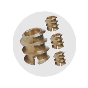 Inserts <b>Fasteners</b> Exporter Premium Quality Custom Brass Slot Drive Insert at Best Price - Product Image 1