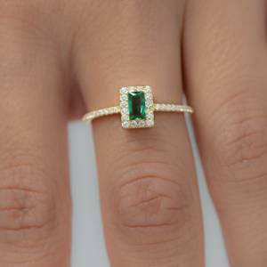 Fashion New Premium 925 Custom <b>Rings</b> <b>Silver</b> <b>Emerald</b> Gemstone Women <b>Rings</b> High Grade Quality Wholesale Jewelry for Ladies - Product Image 4