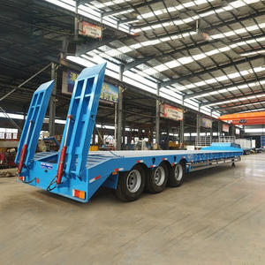 2 3 4 Ejes 30 40 50 60 Cama baja Lowbed Lowboy Loader Drop Deck Heavy Duty <span class=keywords><strong>Dolly</strong></span> Semi Truck Trailer - Product Image 3