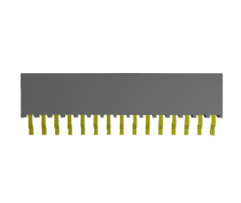 Connecteur de montage en surface à angle droit SMH‑115‑02‑S‑S, pas de 2,54 mm, composant électronique carte-à-carte pour carte PCB - Product Image 3