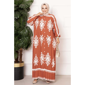 Vestido Hijab de viscosa abotonado - Product Image 3