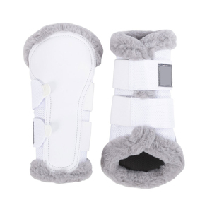 Premium Quality Shiny Neoprene Horse Riding Glitter Protection Leg Protectors Boots with <b>Hook</b>-and-loop Closure - Product Image 4