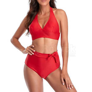 Conjunto de Bikini Personalizado 2026, Traje de Baño de Dos Piezas con Tiras, Bikini con Aros y Push-Up para Mujer - Product Image 3