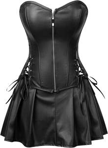 Corset en cuir synthétique Top femmes Outfit Plus Customize Under Bust Corsets - Product Image 3