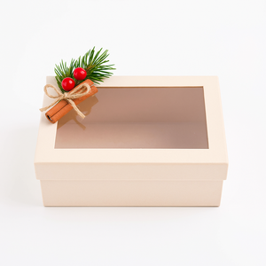 Nueva caja de lujo ecológica con ventana transparente para embalaje de alimentos, panadería y uso de exhibición al por menor - Product Image 2