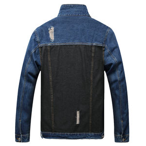 Veste en jean à manches longues pour homme, streetwear d'hiver, décontractée, 100% coton, personnalisable, haute qualité, nouvelle arrivée 2025 - Product Image 2