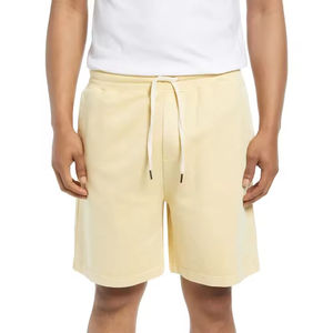Shorts de sport décontractés pour hommes personnalisés 2026, haute qualité, 100% coton, logo imprimé, respirant, fermeture à cordon, course à pied - Product Image 3