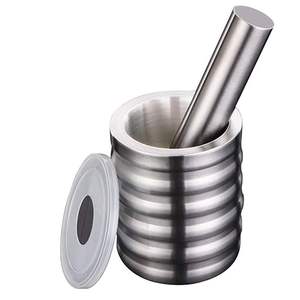 Cuenco de mortero tradicional Recipiente de molienda de aluminio Okhali Musal con mortero de metal para triturar hierbas y especias Precio bajo - Product Image 2