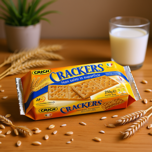 Galletas crujientes bajas en sal Crich Salty, snack de cereales horneado, 250g x 12 paquetes (G25X10) - Product Image 3
