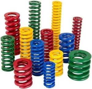 Custom Heavy-Duty Compression <strong>Coil</strong> <strong>Springs</strong> Long Craftsmanship Spiral Style Steel Professional Industrial Use by Manufacturer - Product Image 1