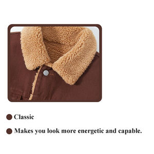 Veste en jean élégante et respirante pour homme, en tissu polaire de coton, vêtement de sport actif, veste en jean pour homme - Product Image 4