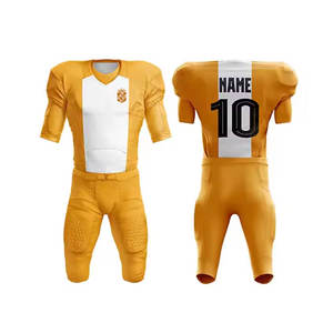 Nuevo diseño uniforme de entrenamiento de fútbol americano transpirable manga corta servicio OEM personalizado - Product Image 1