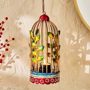 Caged in Warmth Unique Tea <b>Light</b> Holders for Every <b>Space</b> Illuminate with Style Caged Tea <b>Light</b> Holders - Product Image 1