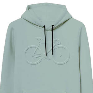 Sweats à capuche en relief de haute qualité impression personnalisée respirant et confortable basique coton mélangé sweats à capuche en relief pour hommes - Product Image 3