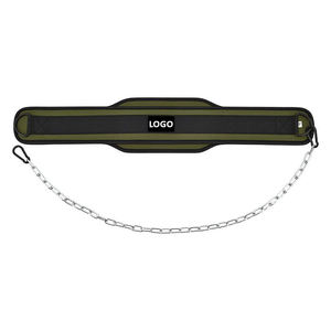 Cinturón de Neopreno de Alta Calidad con Cadena de Acero y Logotipo Personalizado, Cinturón de Ejercicio Unisex para Gimnasio, Fitness, Levantamiento de Pesas - Product Image 2