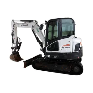 รถขุดตีนตะขาบขนาดเล็ก Bobcat E63 มือสองคุณภาพสูงพร้อมรางดีพร้อมทํางานได้อย่างเต็มที่โดยไม่มีการรั่วหรือปัญหาใดๆ