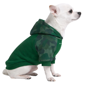 Sudadera con Capucha para Perro con Estampado de Camuflaje Forestal, Sudadera de Forro Polar Suave para Mascotas, Sudadera Cálida y Acogedora para Invierno, para Perros Pequeños y Medianos - Product Image 3