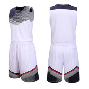 Tenues de basketball pour hommes, femmes et adultes, imprimées en sérigraphie, réversibles, professionnelles, pour l'entraînement et la pratique, respirantes, séchage rapide, 100% - Product Image 1
