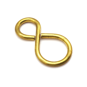 Латунная фигурка-8 крючок на заказ, коррозионно-стойкая, высокопрочная, устойчивая к растяжению, уличная Экипировка, аксессуары для домашних животных, изготовление ювелирных изделий - Product Image 3