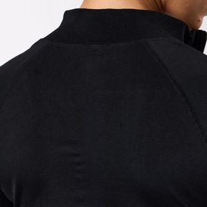 Veste de sport noire légère pour femme, entièrement zippée, à col montant, idéale pour l'entraînement, la course et le fitness, comme couche extérieure. - Product Image 6