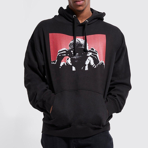 Sudadera con capucha de serigrafía bordada en 3D personalizada para hombre colección de invierno con logotipo en relieve personalizado - Product Image 3