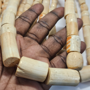 Perles rondes en os naturel polies de haute qualité, fabrication de bijoux durables, fabrication de colliers, fabrication de bracelets, fournitures artisanales, AZ ENTERPRISES - Product Image 4