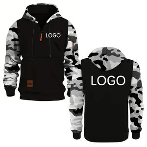 แจ็กเก็ตกันน้ำสำหรับวิ่งกีฬาฤดูหนาวพร้อมฮู้ดสำหรับผู้ชายผ้าโพลีเอสเตอร์/ ผ้าฝ้ายสีดำพิมพ์โลโก้ได้ตามต้องการ - Product Image 2