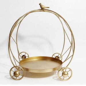 Bougeoir en métal finition antique bougeoir pour éclairage et décoration de la maison ensemble bougeoir décoratif élégant - Product Image 3