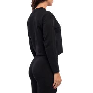 2025 New Fashion Hot Sale Lounge Wear Long <b>Sleeve</b> Tee Basic Casual <b>Jumper</b> Plain Sweatshirt For Women Hoodies & Sweatshirts - Product Image 4