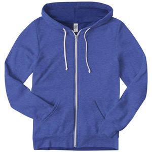 Venta al por mayor Zip-Up Hoodies Collection 3909 Unisex Tri-blend Fleece Zipper Hoodie Chaquetas - Product Image 5