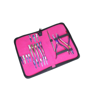 Achetez un kit d'outils pour extensions de cheveux en acier inoxydable de qualité supérieure, modèle 2025, pinces et clips pour accessoires de salon - Product Image 5